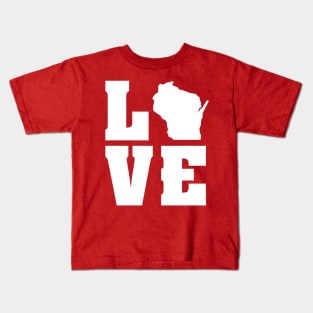 Love Wisconsin Kids T-Shirt